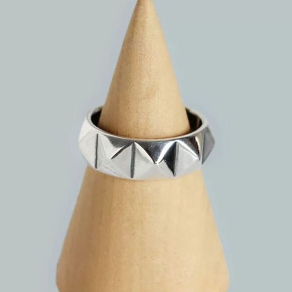 The Minimalist Punk ring, adjustable 925 ring - Picture 1 of 7